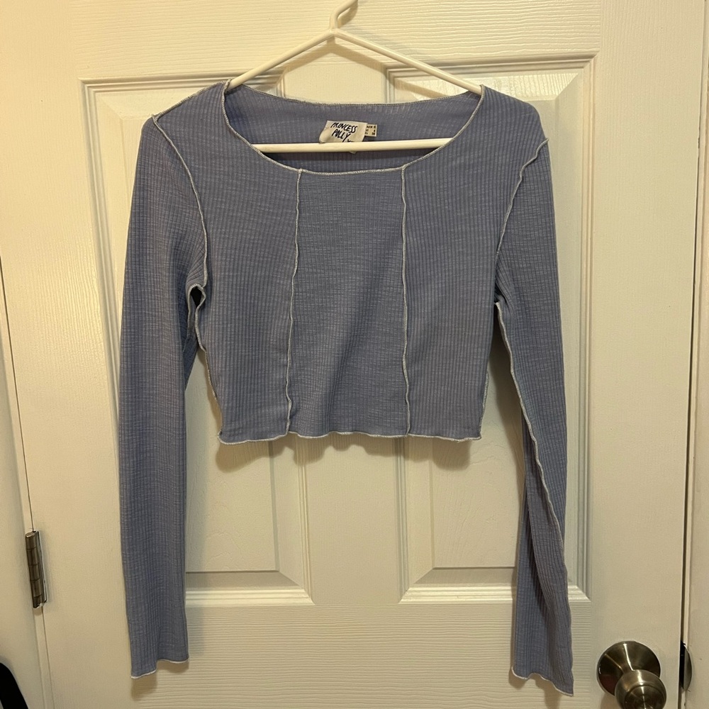 PRINCESS POLLY lavender crop top